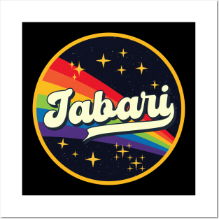 Jabari // Rainbow In Space Vintage Style Posters and Art